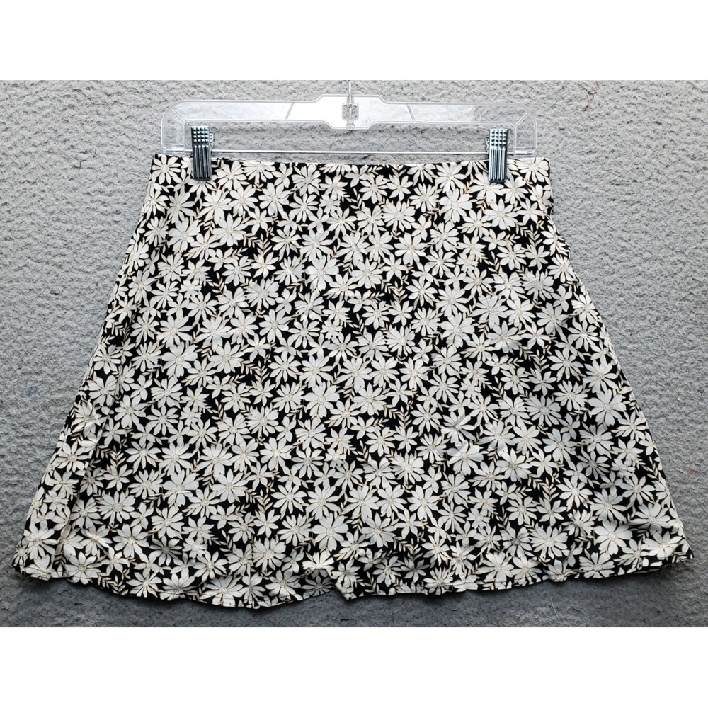 American Eagle Outfitters A-Line Skirt Womens Medium Multi Daisy Floral Side Zip - Picture 1 of 9